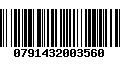 Código de Barras 0791432003560