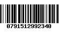 Código de Barras 0791512992340