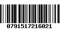 Código de Barras 0791517216021