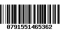Código de Barras 0791551465362