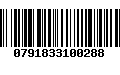 Código de Barras 0791833100288