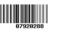 Código de Barras 07920288