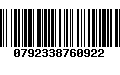 Código de Barras 0792338760922