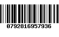 Código de Barras 0792816957936