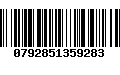 Código de Barras 0792851359283