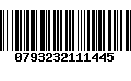 Código de Barras 0793232111445