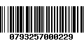 Código de Barras 0793257000229