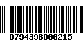 Código de Barras 0794398000215