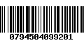 Código de Barras 0794504099201