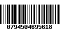 Código de Barras 0794504695618