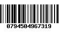Código de Barras 0794504967319