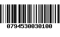 Código de Barras 0794530030100