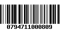 Código de Barras 0794711000809