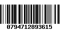 Código de Barras 0794712893615