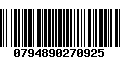 Código de Barras 0794890270925