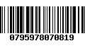 Código de Barras 0795978070819
