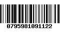 Código de Barras 0795981091122