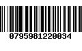 Código de Barras 0795981220034