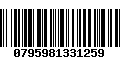 Código de Barras 0795981331259