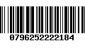 Código de Barras 0796252222184