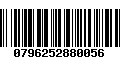 Código de Barras 0796252880056