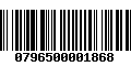 Código de Barras 0796500001868