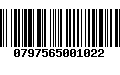 Código de Barras 0797565001022