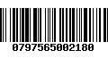 Código de Barras 0797565002180