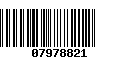 Código de Barras 07978821