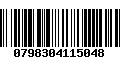Código de Barras 0798304115048