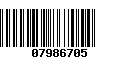 Código de Barras 07986705