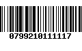 Código de Barras 0799210111117