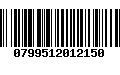 Código de Barras 0799512012150