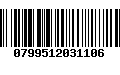 Código de Barras 0799512031106