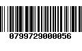 Código de Barras 0799729000056