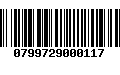 Código de Barras 0799729000117