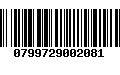 Código de Barras 0799729002081