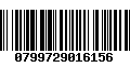 Código de Barras 0799729016156