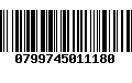 Código de Barras 0799745011180