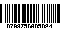 Código de Barras 0799756005024