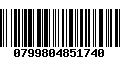 Código de Barras 0799804851740