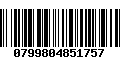 Código de Barras 0799804851757