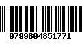 Código de Barras 0799804851771