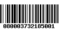 Código de Barras 080003732185001