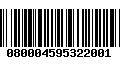 Código de Barras 080004595322001