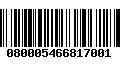 Código de Barras 080005466817001