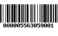 Código de Barras 080005563059001