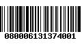 Código de Barras 080006131374001