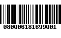 Código de Barras 080006181699001