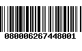 Código de Barras 080006267448001